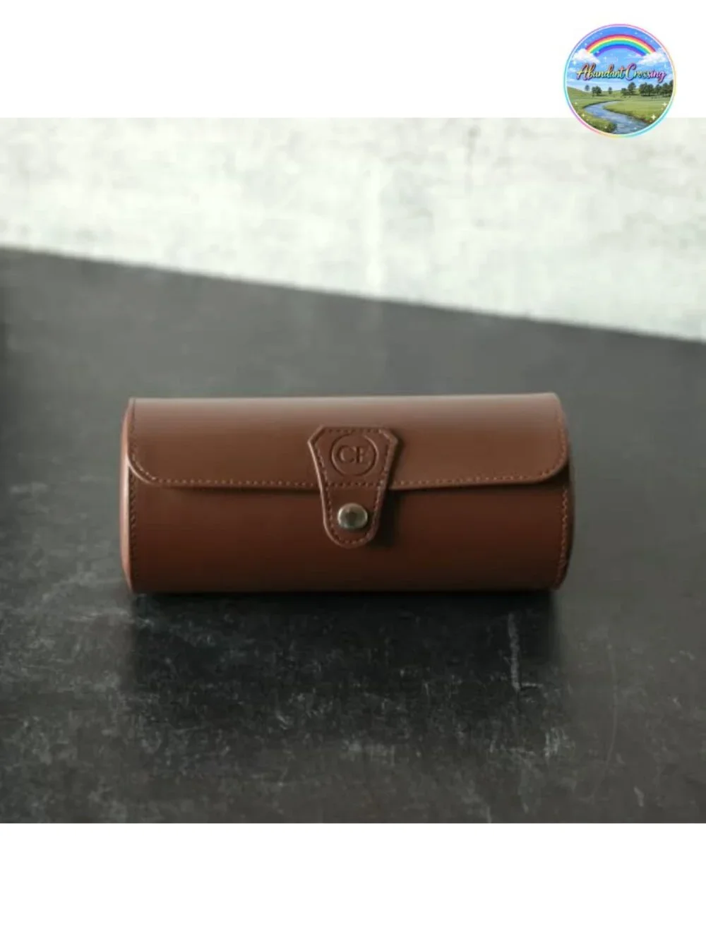 Vegan Faux Leather 3-Watch Travel Roll Case Organizer with Cushioned Dividers